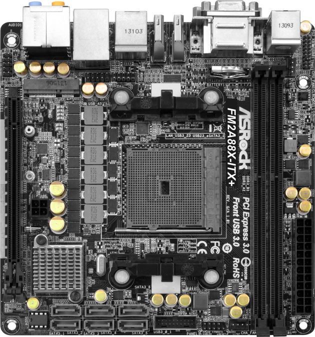 ASRock FM2A88X-ITX+ płyta główna zdjęcie