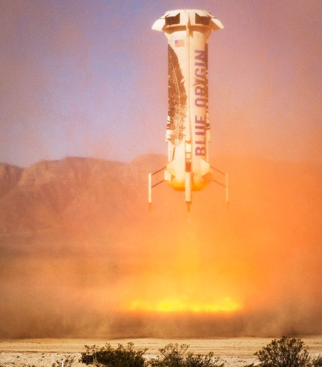 Blue Origin trzecie lądowanie ziemia