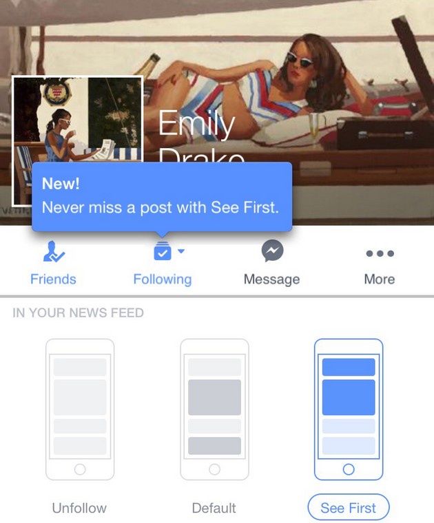 Facebook See First