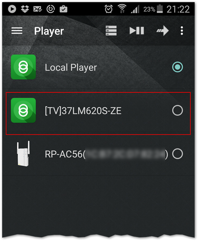 AiPlayer urządzenia do odtwarzania