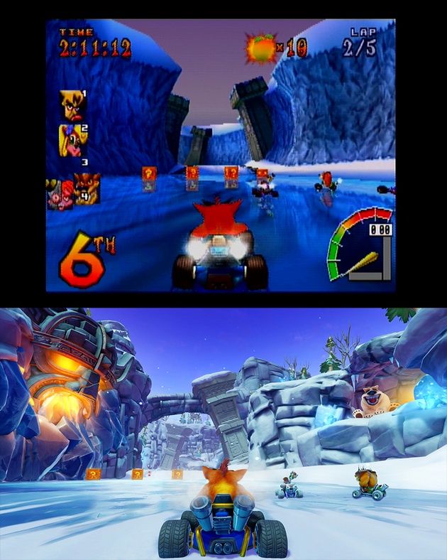 Crash Team Racing Nitro-Fueled - stara i nowa trasa Polar Pass