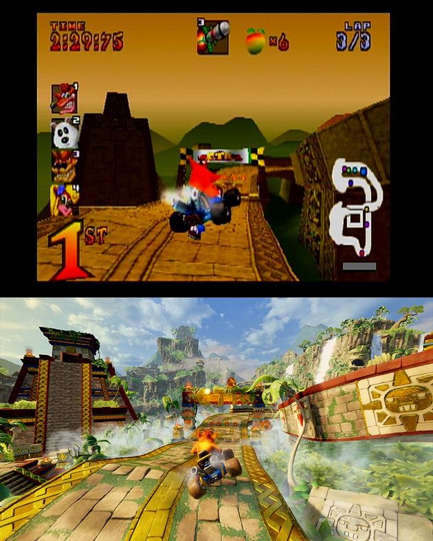 Crash Team Racing Nitro-Fueled - stara i nowa trasa Crash Cove