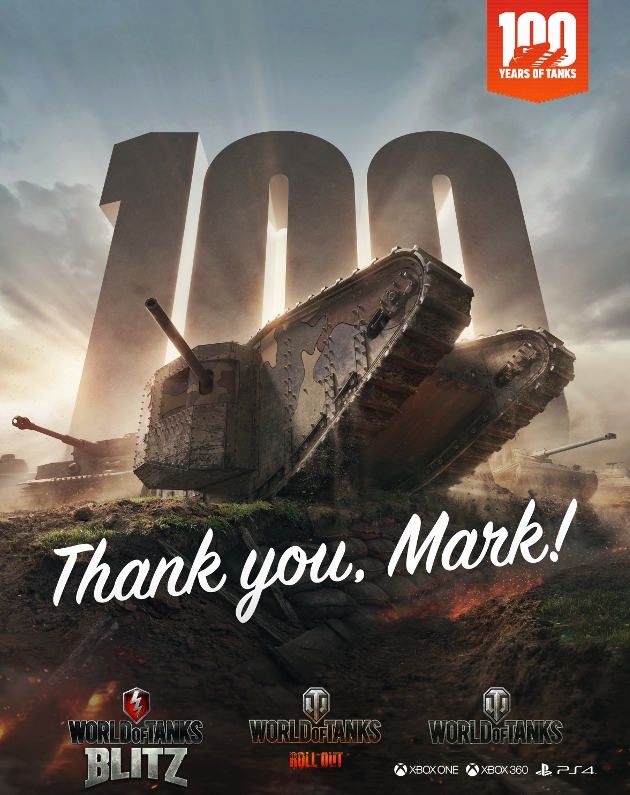 World of Tanks gra Mark I czołg rocznica