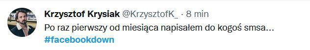 Awaria Facebook - mem