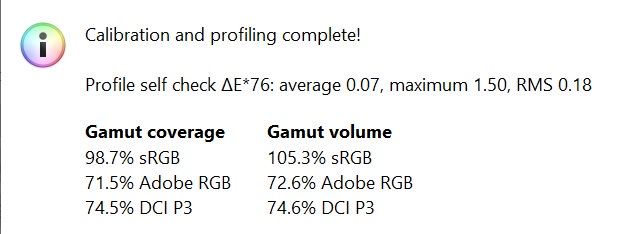 HP X24ih - raport z kalibracji
