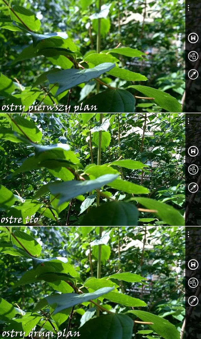 Nokia Refocus przykład działania