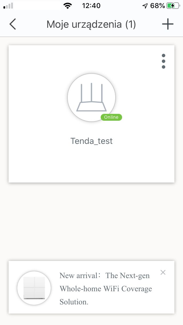 Tenda AC8 - Aplikacja mobilna