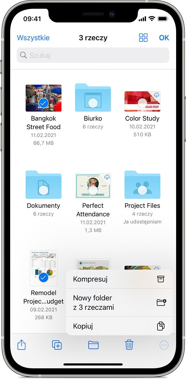 archiwum zip iOS
