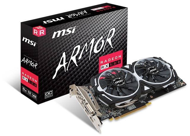 MSI Radeon RX 580 Armor OC 8G