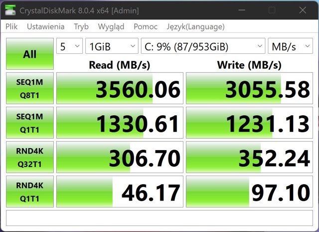 Zenbook Pro 15 Flip OLED dysk