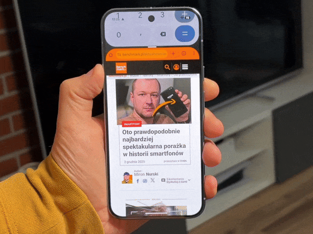 Animacja dzielonego ekranu Android 16 QPR2