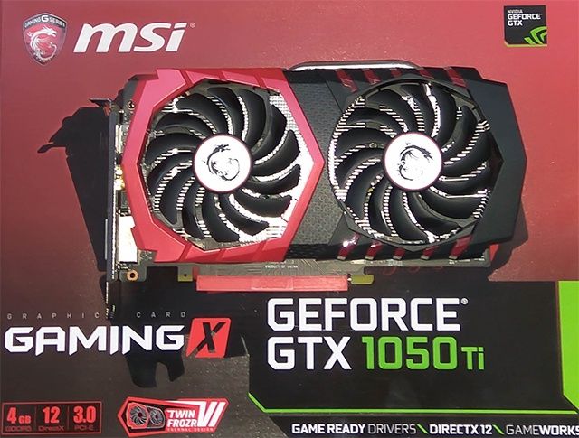 MSI GeForce GTX 1050 Ti Gaming X
