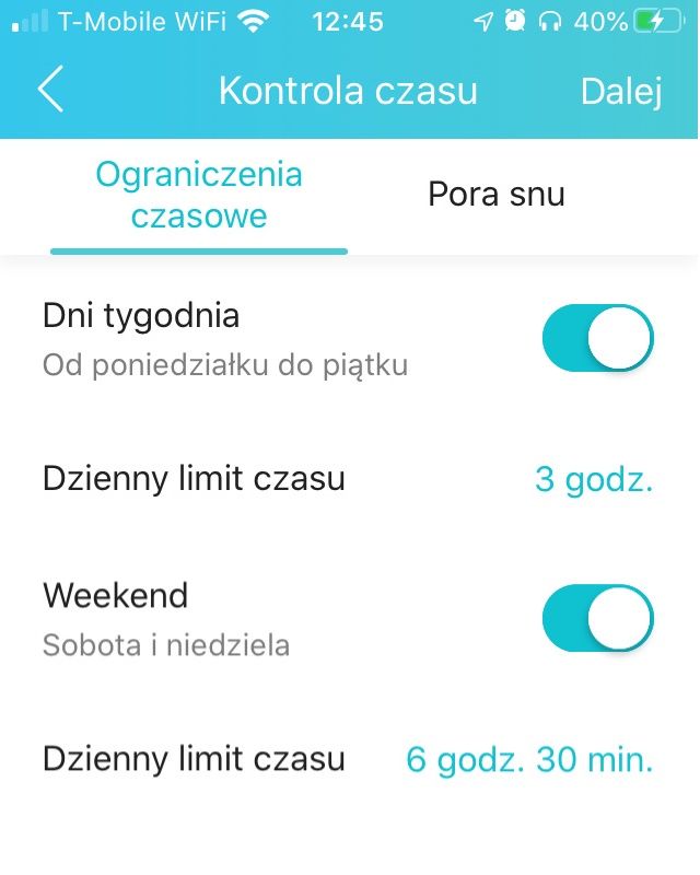 Kontrola rodzicielska ogranicza dostęp do internetu