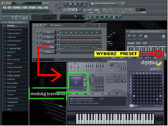 Fruity Loops - Lekcja 2 - Sekwencje w Piano Roll + Sytrus i Riff Machine