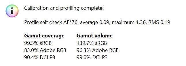 Samsung Neo QLED QN900A 75 - pokrycie gamutów