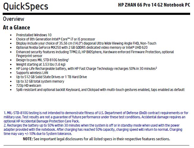 HP Zahn 66 Pro 14 G2