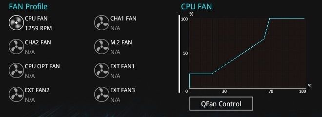 UEFI - regulacja prędkości obrotowej wentylatorów