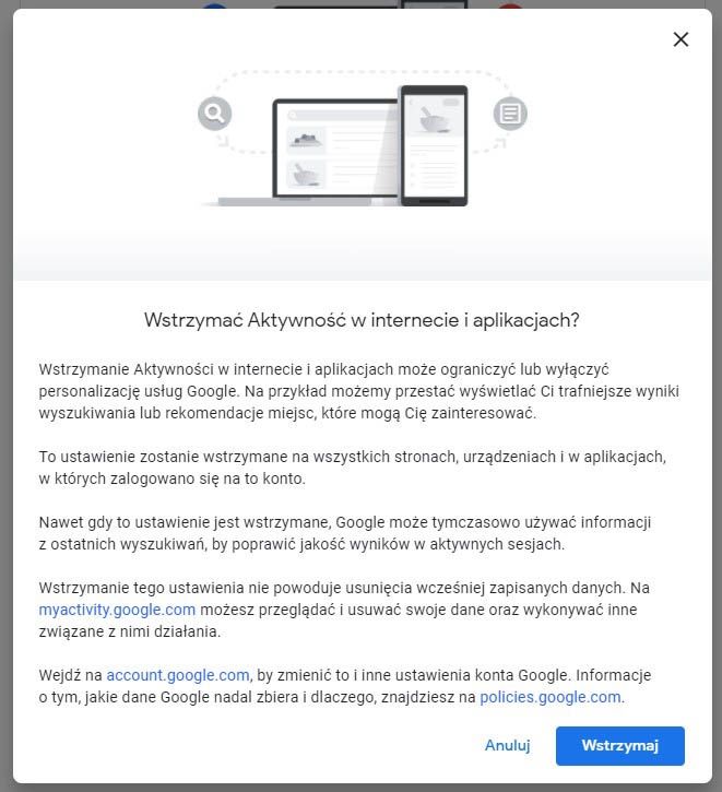 Aktywność w Google 2