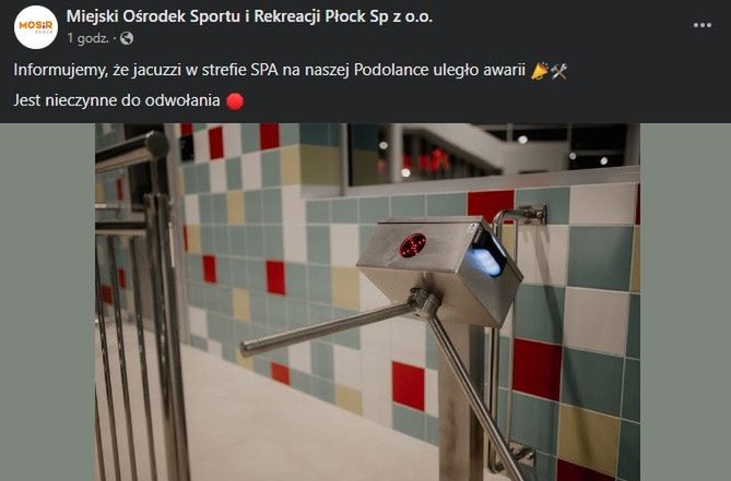 Awaria jacuzzi w Podolance!