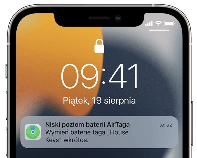 airtag powiadomienie