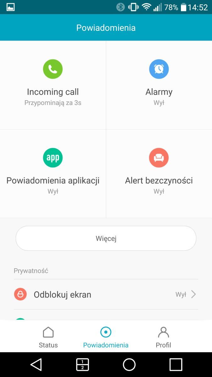 Mi Fit powiadomienia