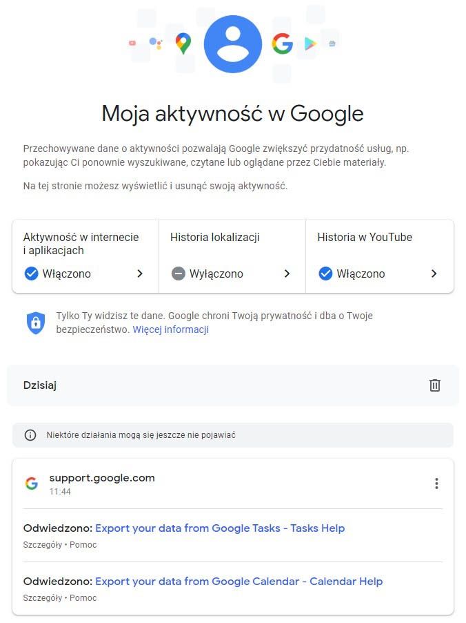 Jak usunąć historię na koncie Google?