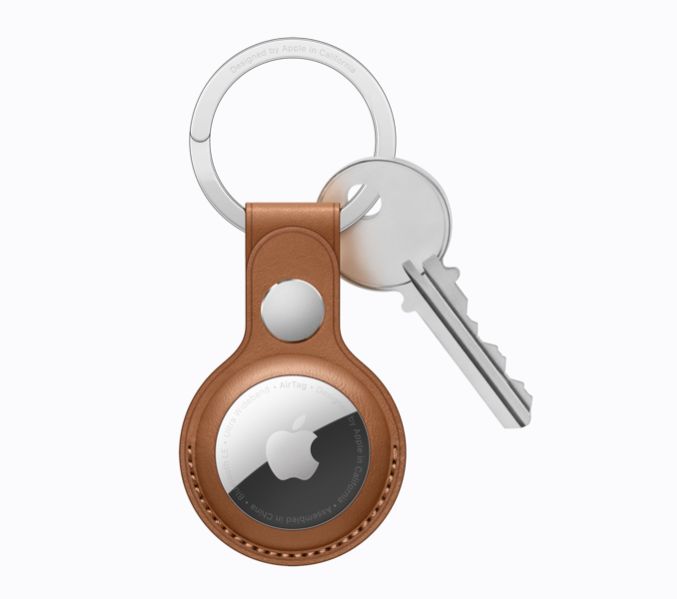 Apple AirTag ze skórzanym brelokiem
