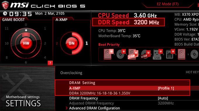 MSI A-XMP
