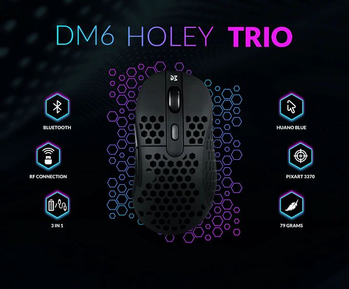 DM6 Holey Trio - cechy myszki