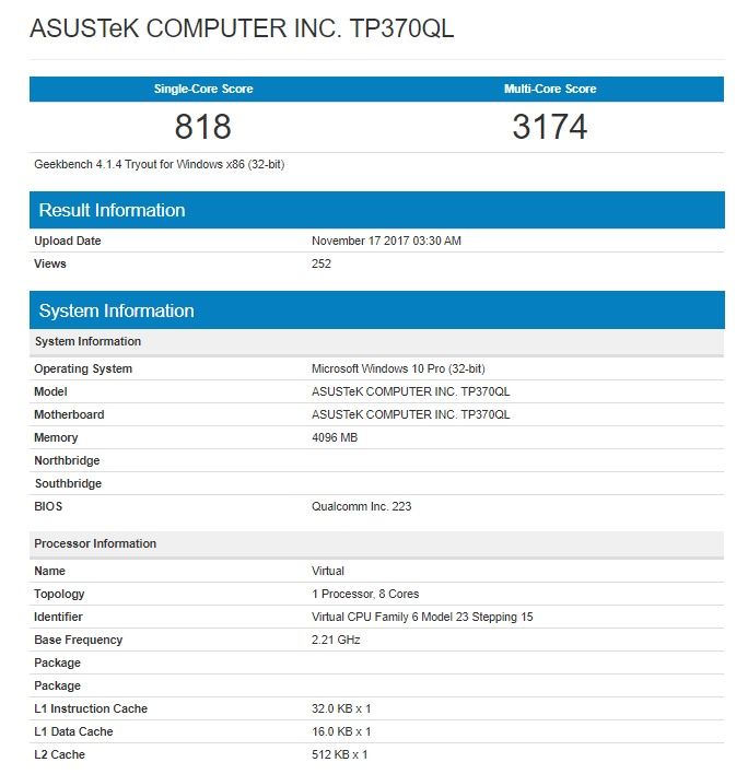 ASUS TP370QL