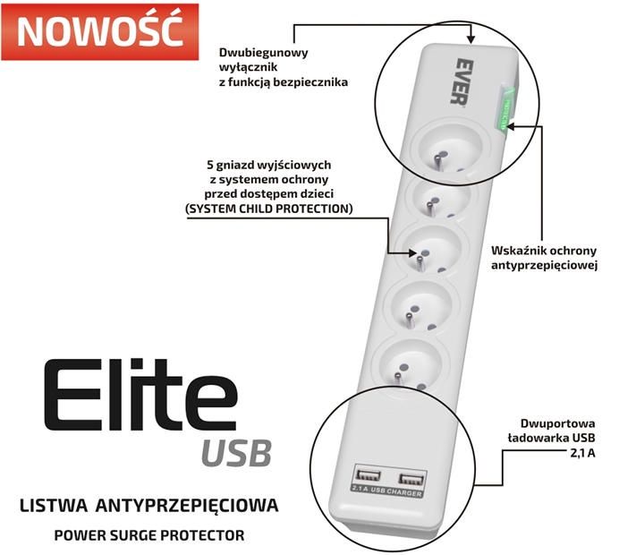 EVER ELITE USB cechy