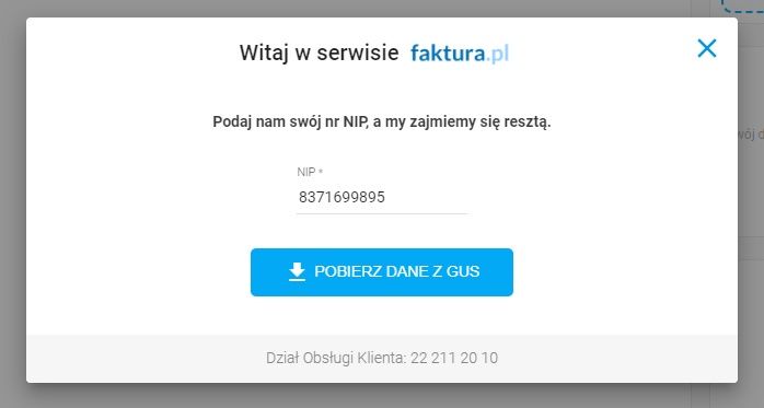faktura.pl dane GUS