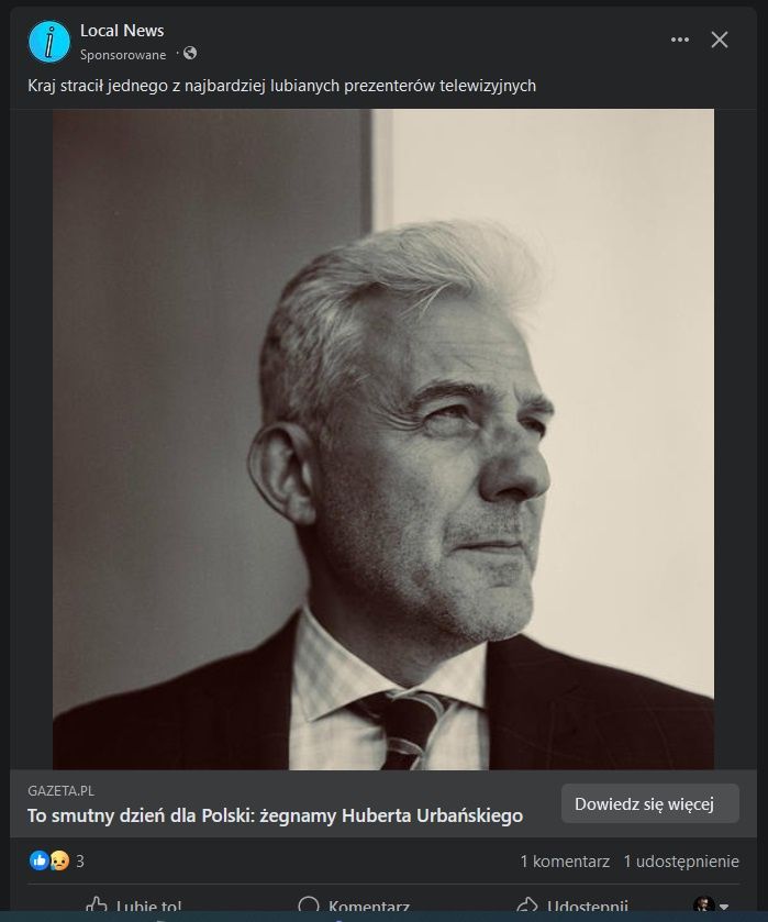 Facebook - oszustwo