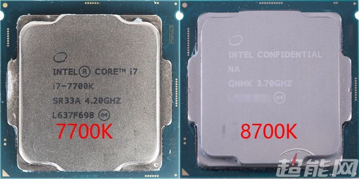 Intel Core i7-7700K i Core i7-8700K