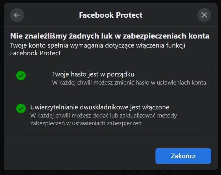 Facebook Protect