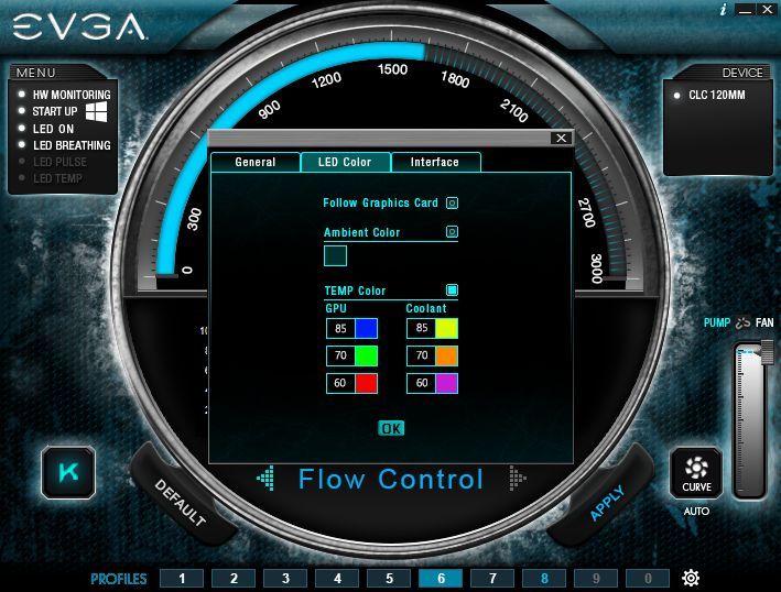 EVGA CLC panel