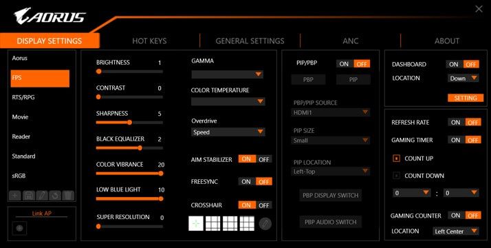 Gigabyte AORUS FI25F