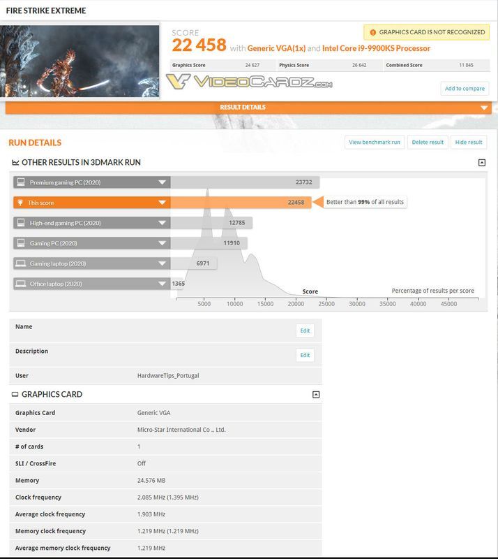 Nvidia GeForce RTX 3090 - 3DMark Fire Strike Extreme
