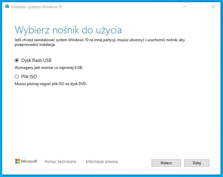 wybierz Dysk flash USB