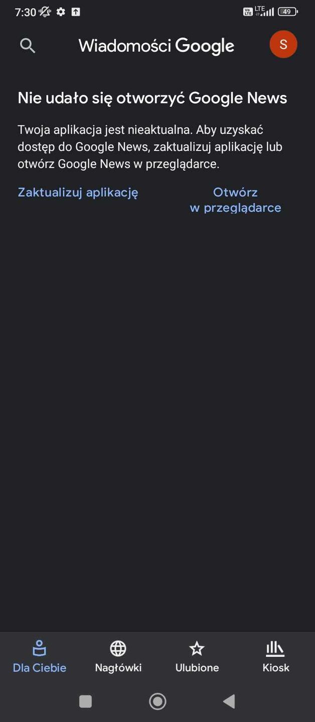 Google Wiadomości powiadomienia