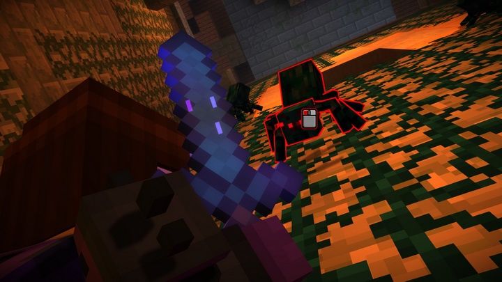 Minecraft: Story Mode - walka z pająkiem