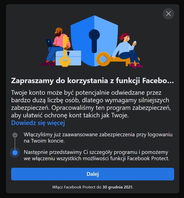 Facebook Protect