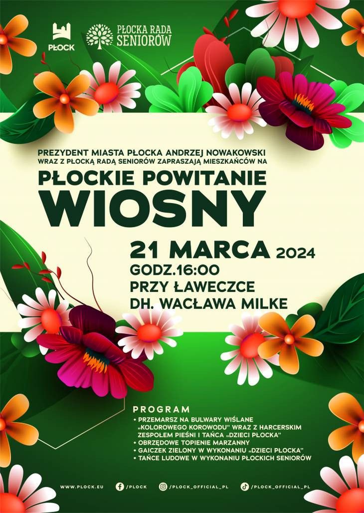 Powitanie wiosny w Płocku i topienie Marzanny już jutro!