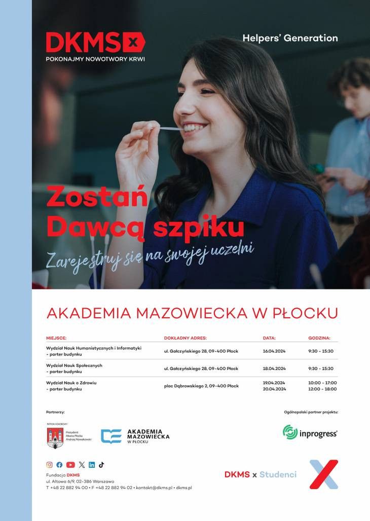 Akcja Helpers’ Generation - zostań dawcą szpiku i uratuj komuś życie!