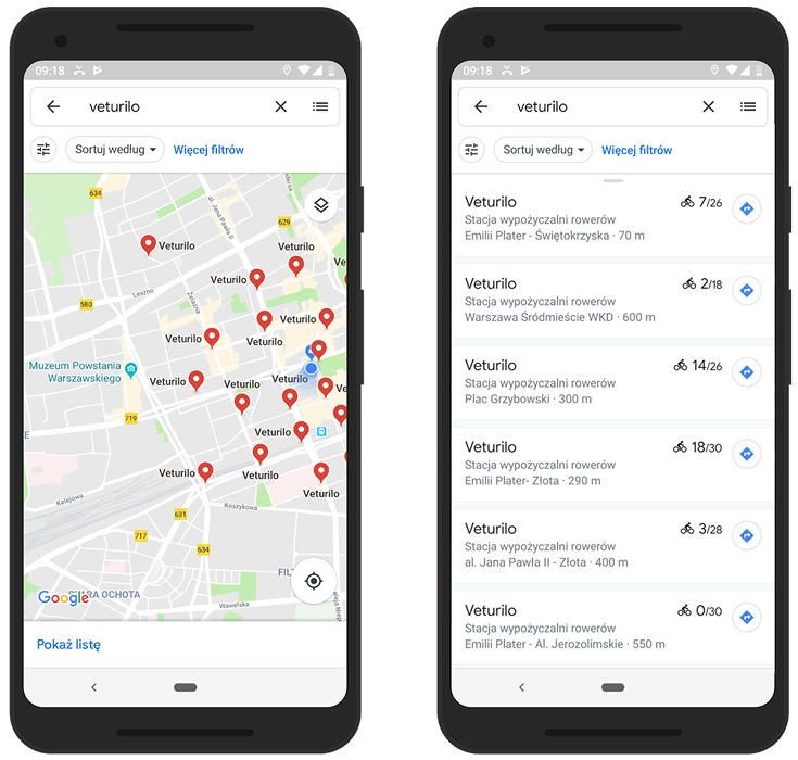 Google Maps Veturilo