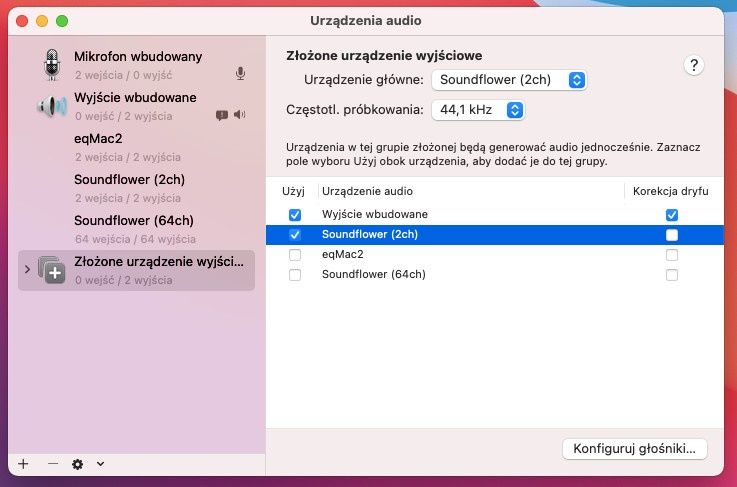 Nagrywanie dźwięku z komputera - MacOS