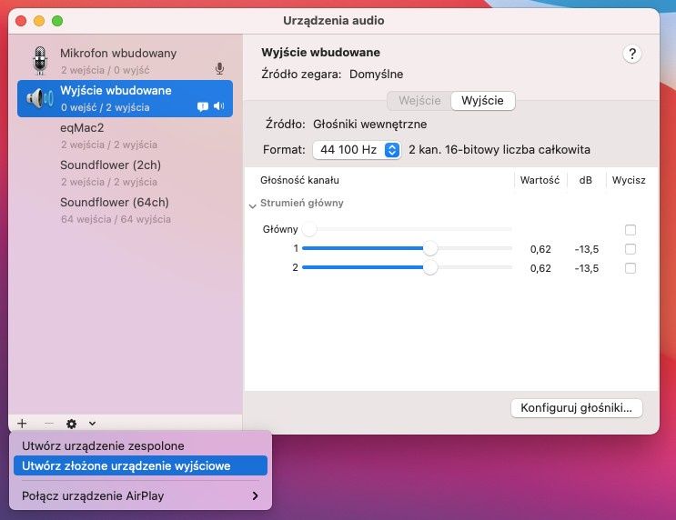 Nagrywanie dźwięku z komputera - MacOS