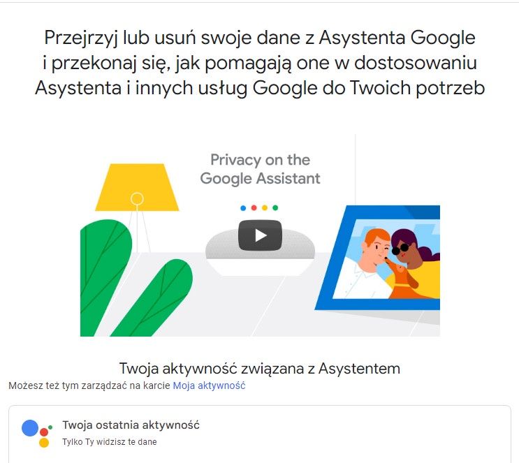 usuń dane asystenta
