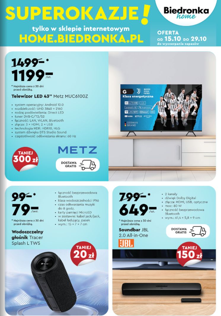 Biedronka: oferta od 16 października