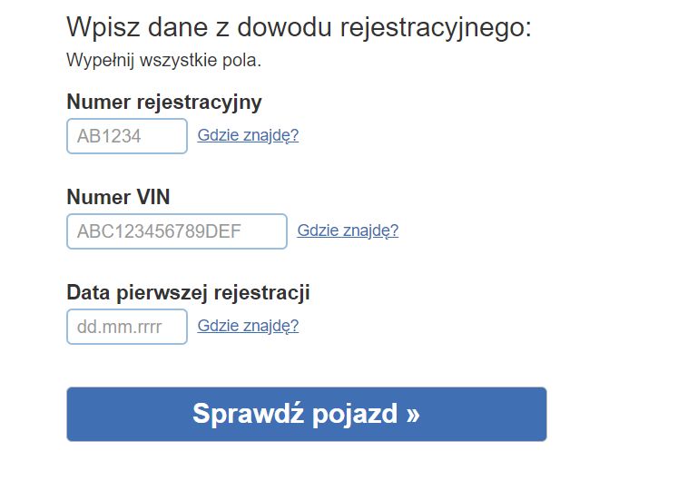 Historia pojazdu - sprawdź za darmo w internecie